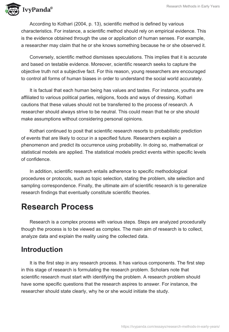 Research Methods in Early Years. Page 2