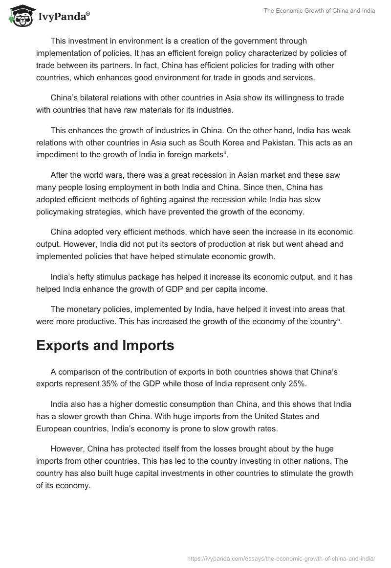 The Economic Growth of China and India. Page 3