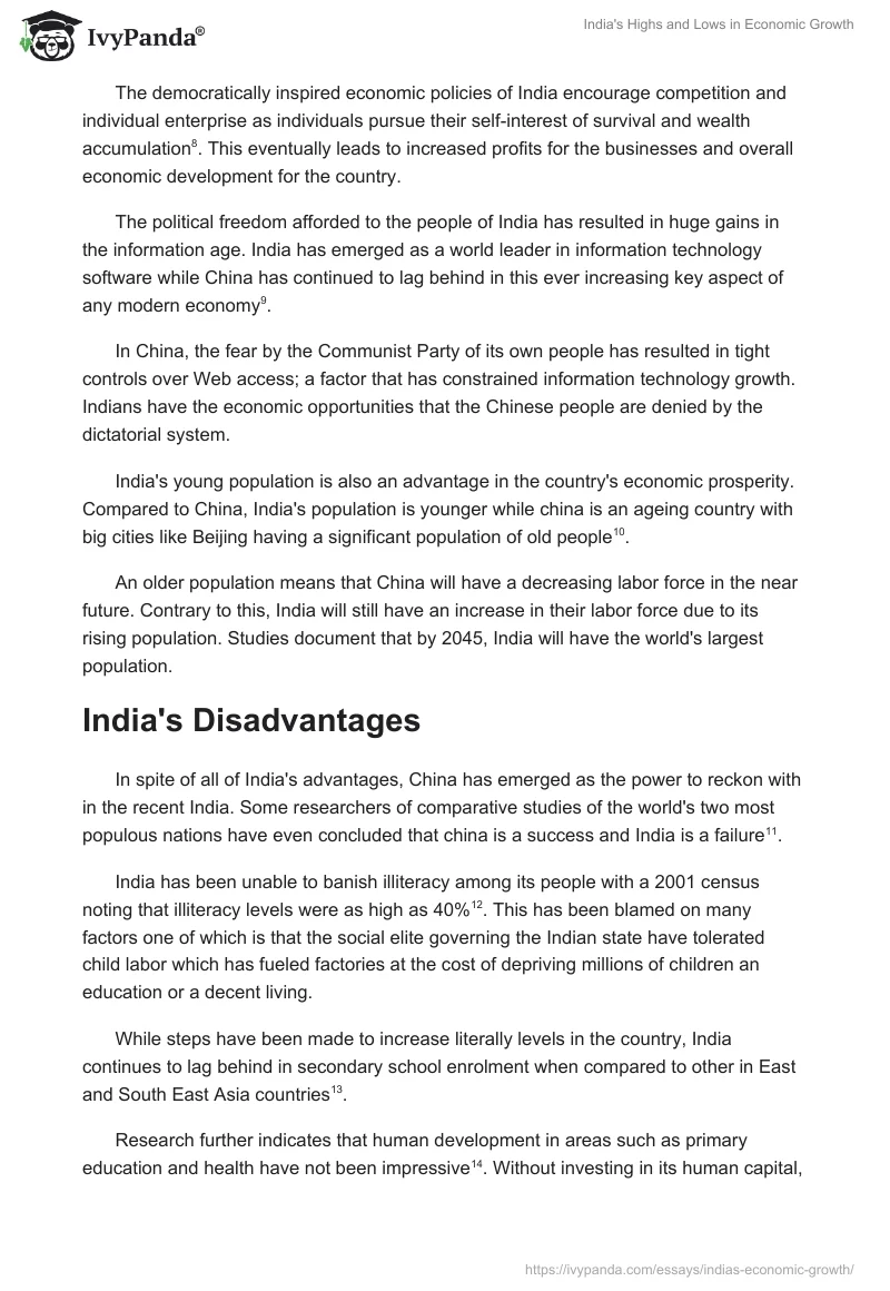 India's Highs and Lows in Economic Growth. Page 3