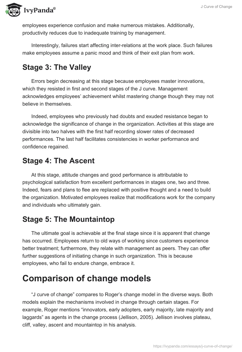 J Curve of Change. Page 2