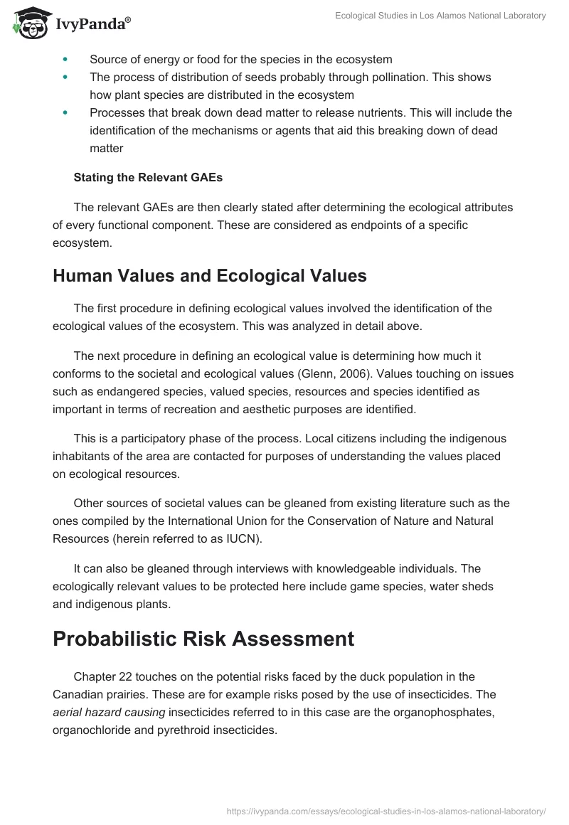 Ecological Studies in Los Alamos National Laboratory. Page 3