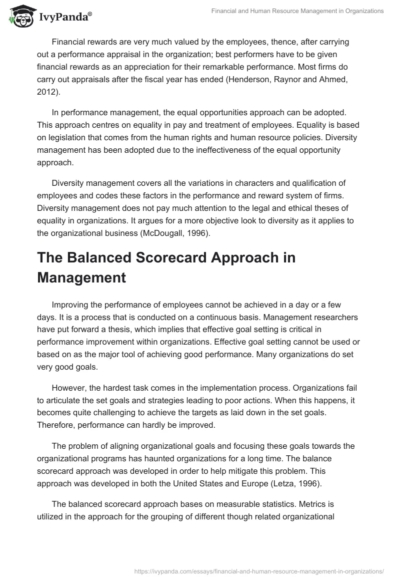 Financial and Human Resource Management in Organizations. Page 3