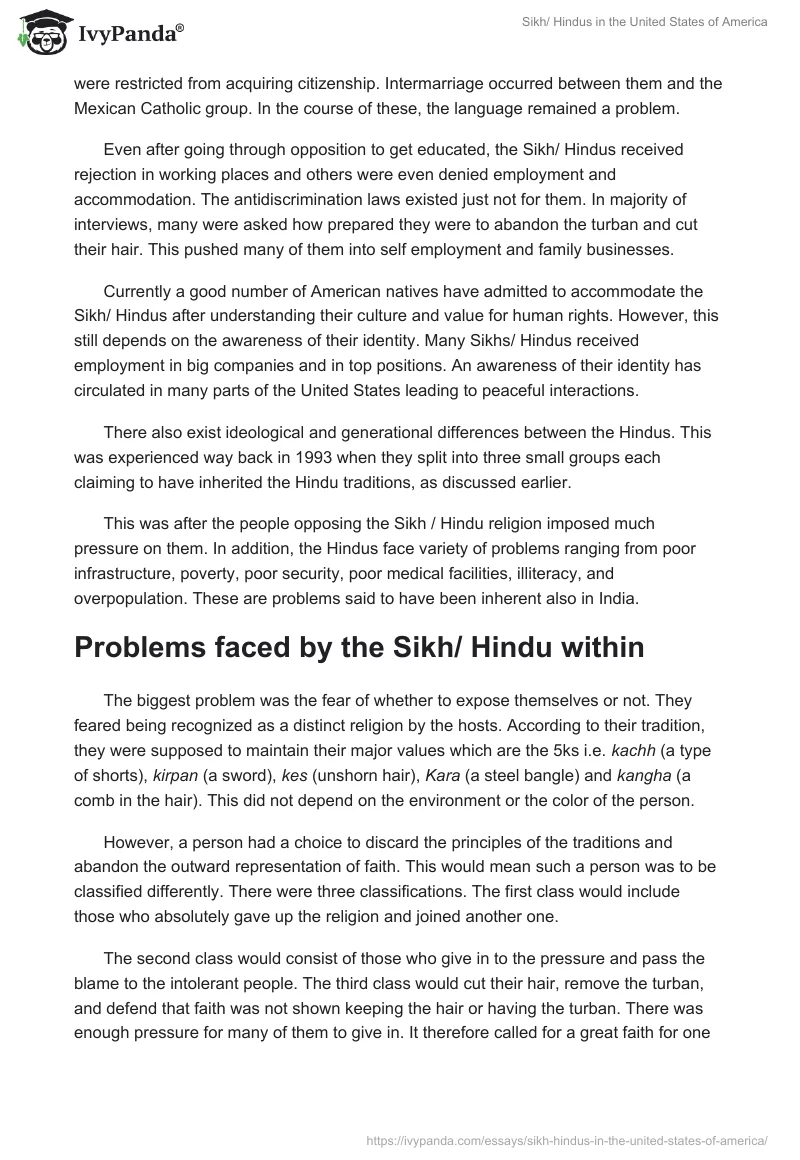 Sikh/ Hindus in the United States of America. Page 5