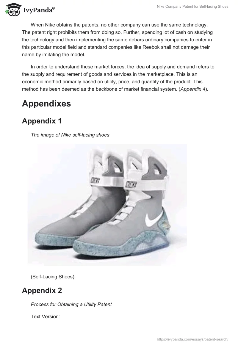 Nike Company Patent for Self-Lacing Shoes. Page 3