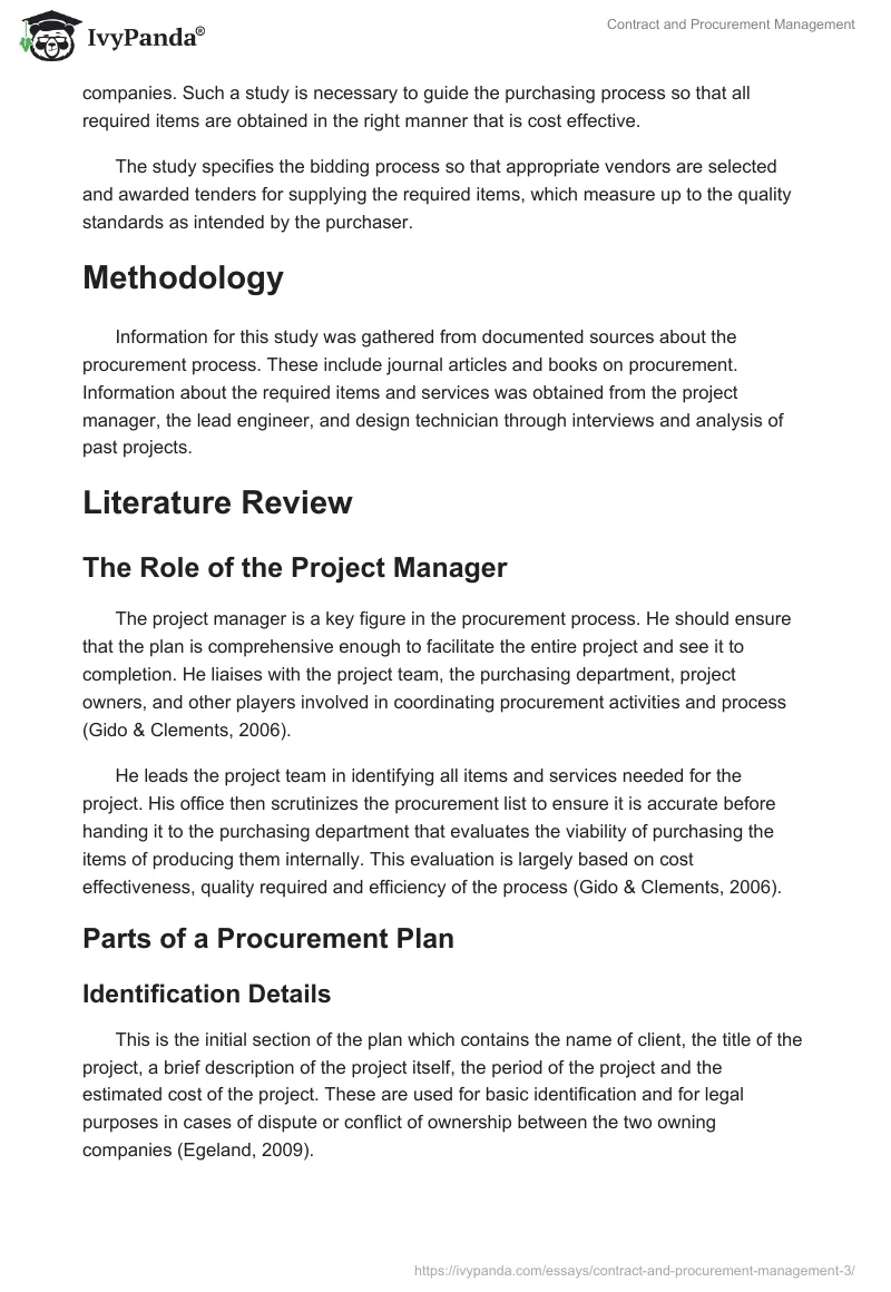 Contract and Procurement Management. Page 2