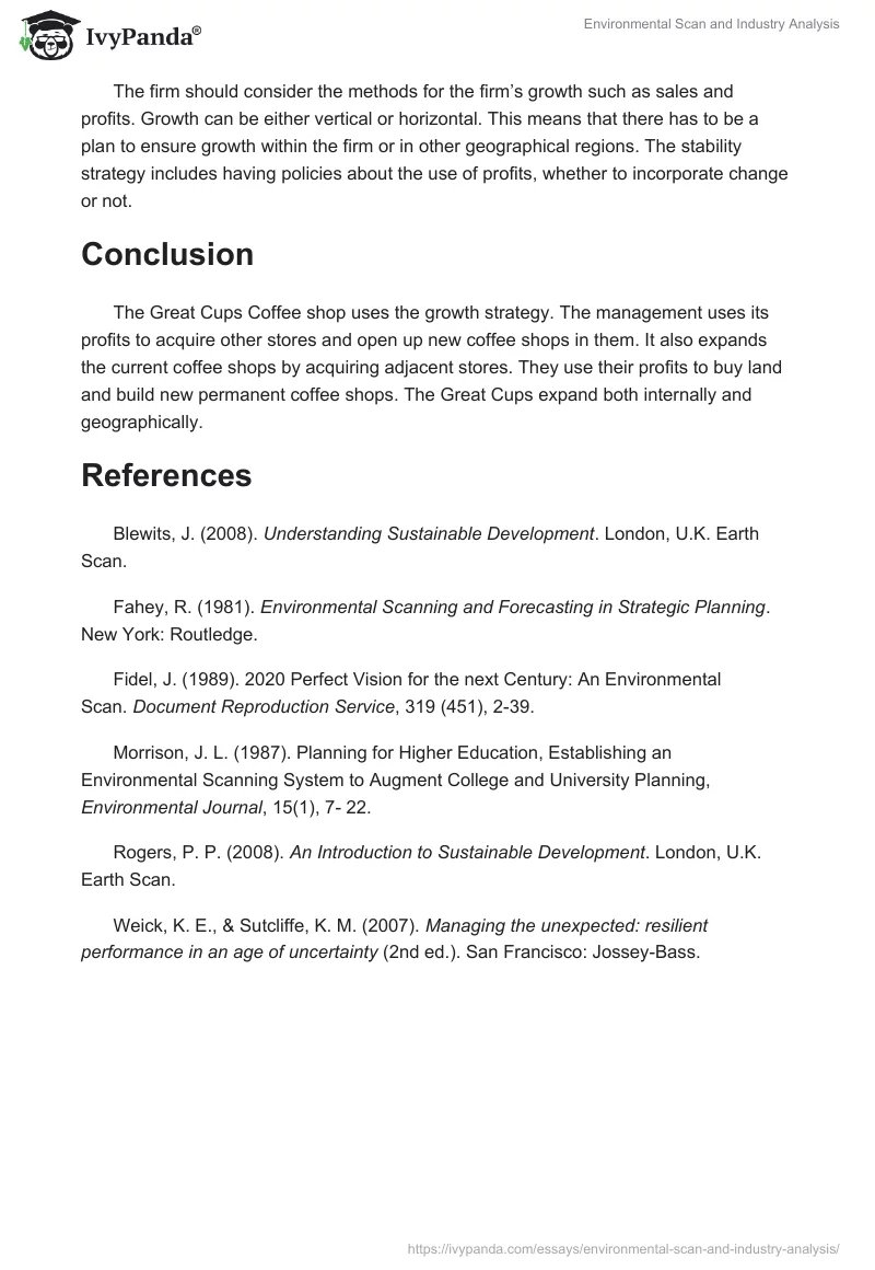 Environmental Scan and Industry Analysis. Page 4