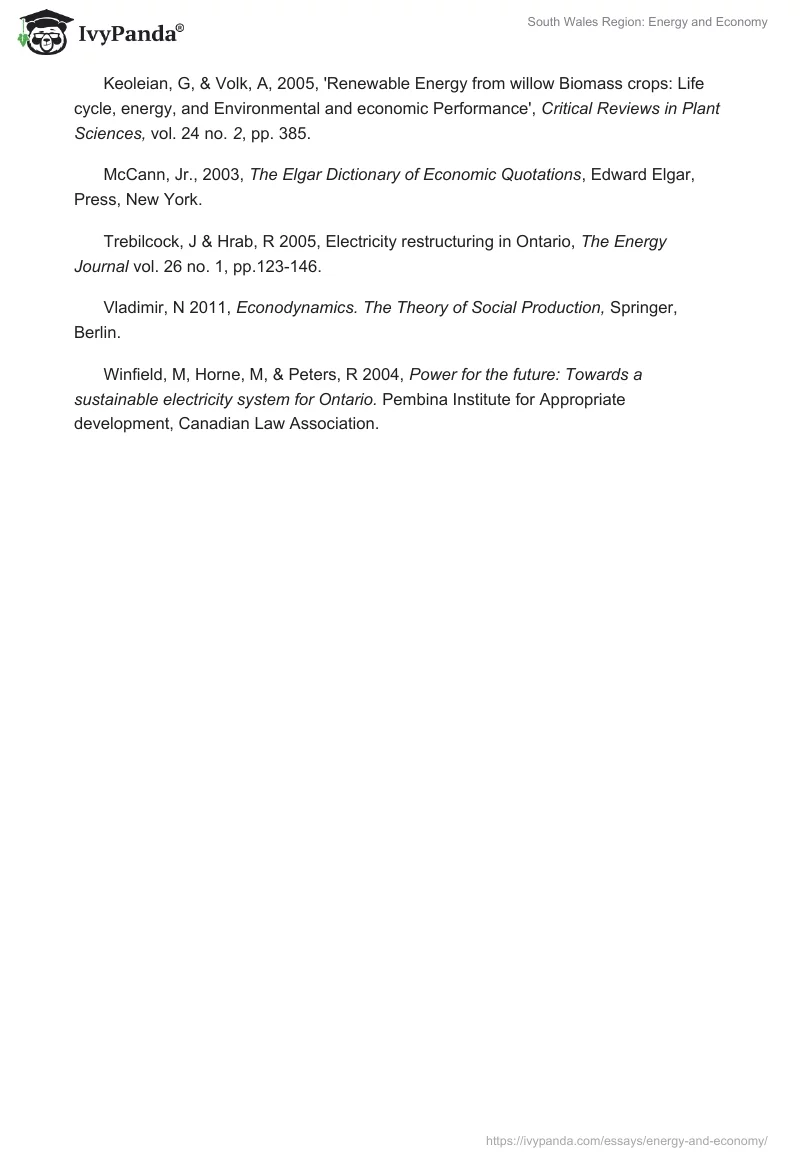 South Wales Region: Energy and Economy. Page 5