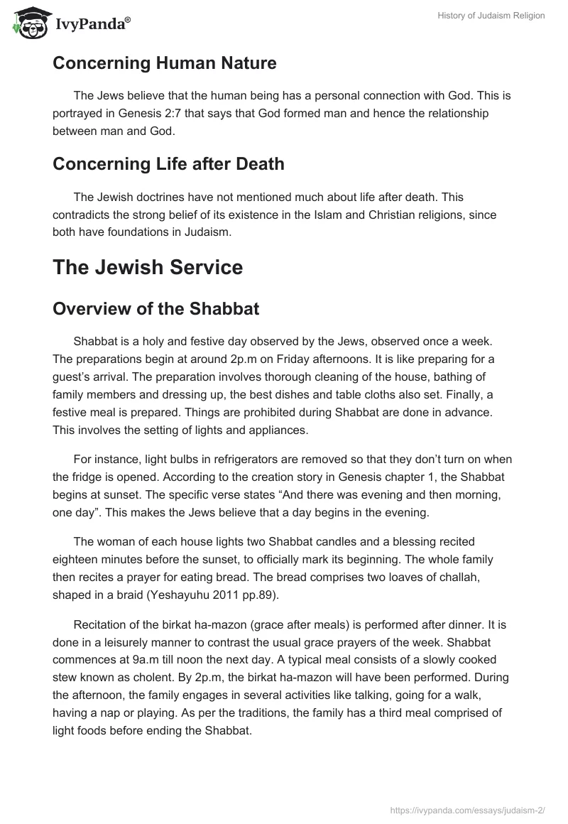 History of Judaism Religion. Page 3