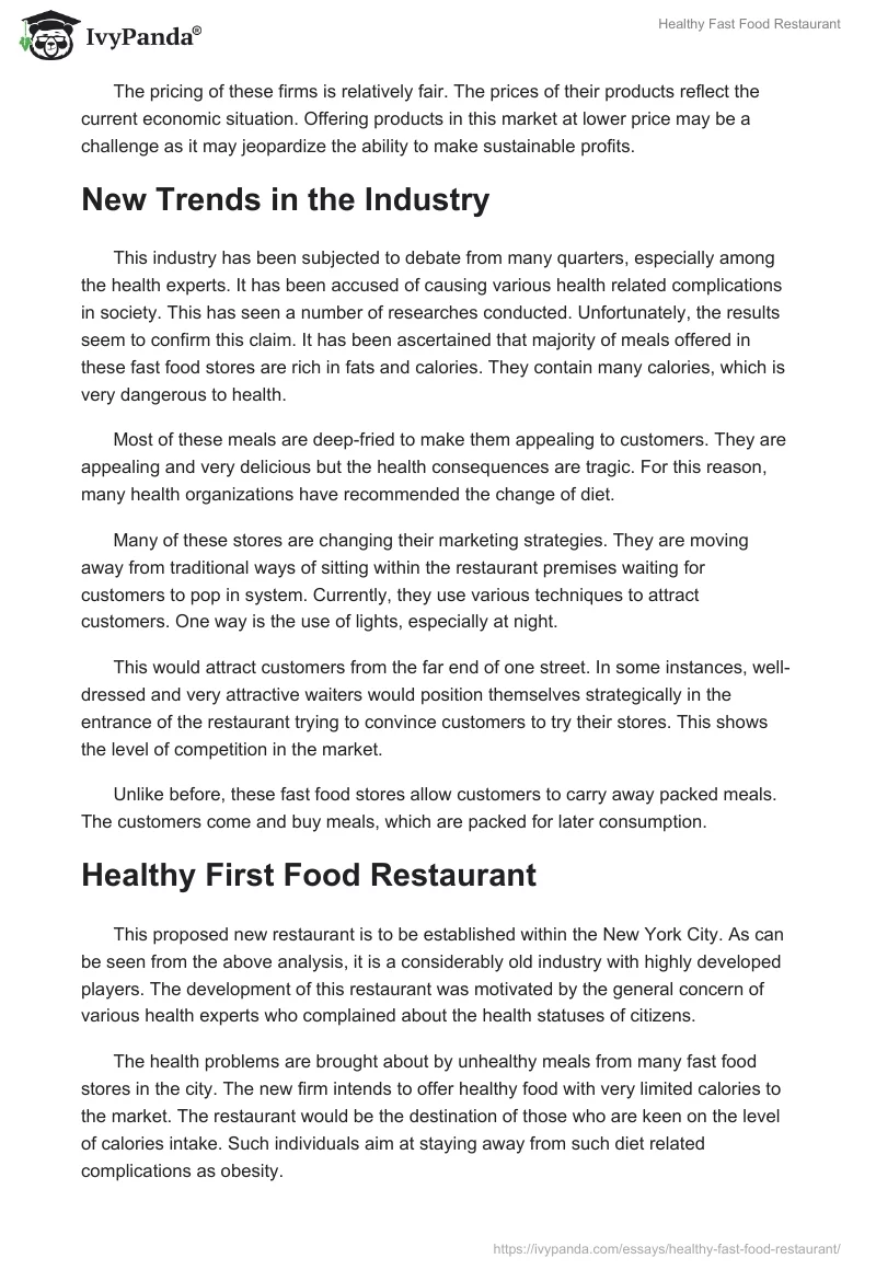 Healthy Fast Food Restaurant. Page 5
