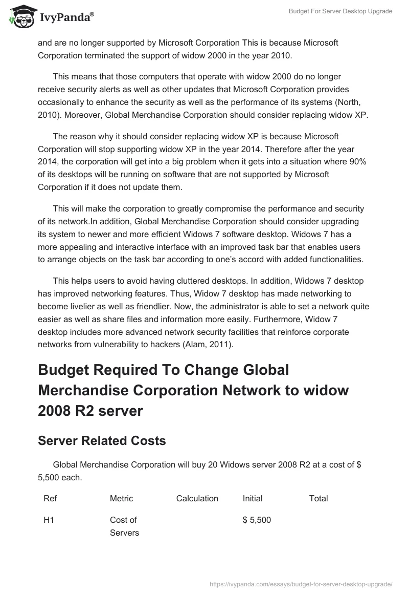 Budget For Server Desktop Upgrade. Page 4