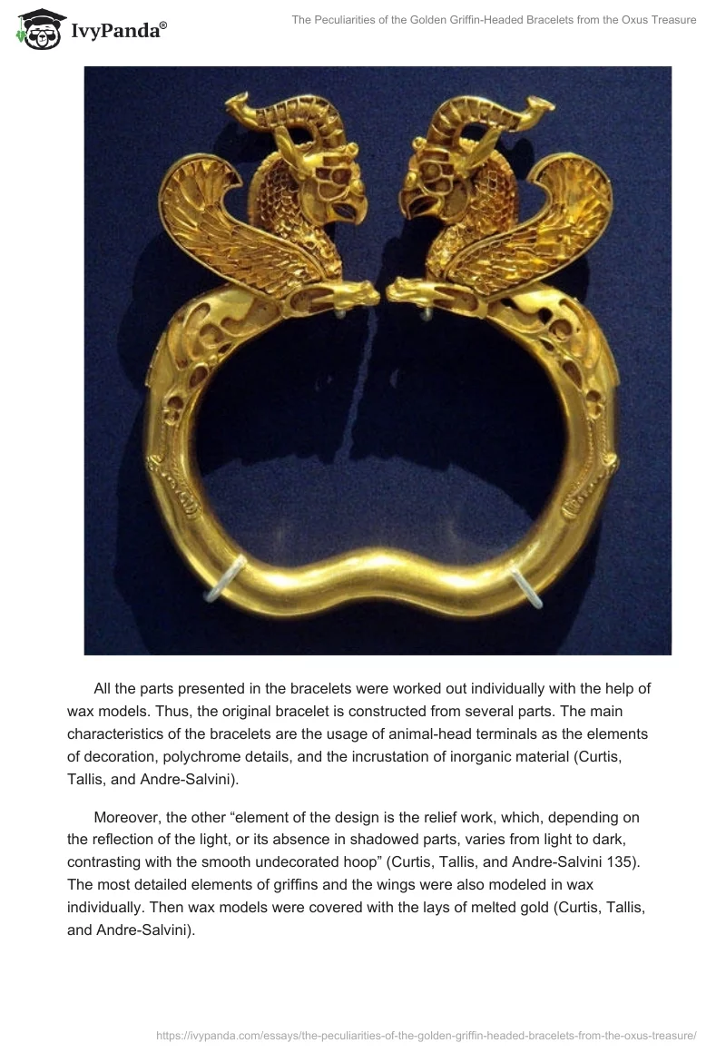 The Peculiarities of the Golden Griffin-Headed Bracelets from the Oxus Treasure. Page 3