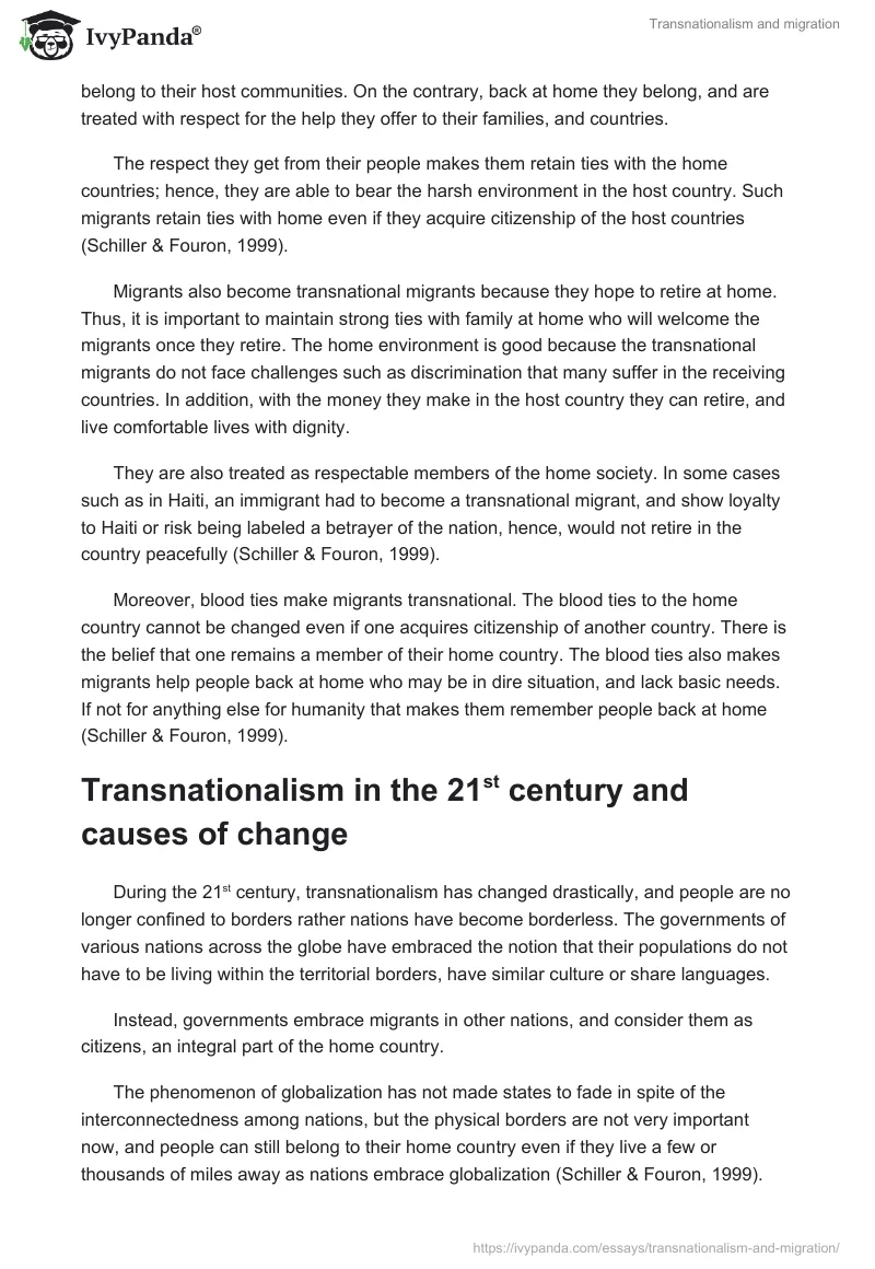 Transnationalism and migration. Page 2