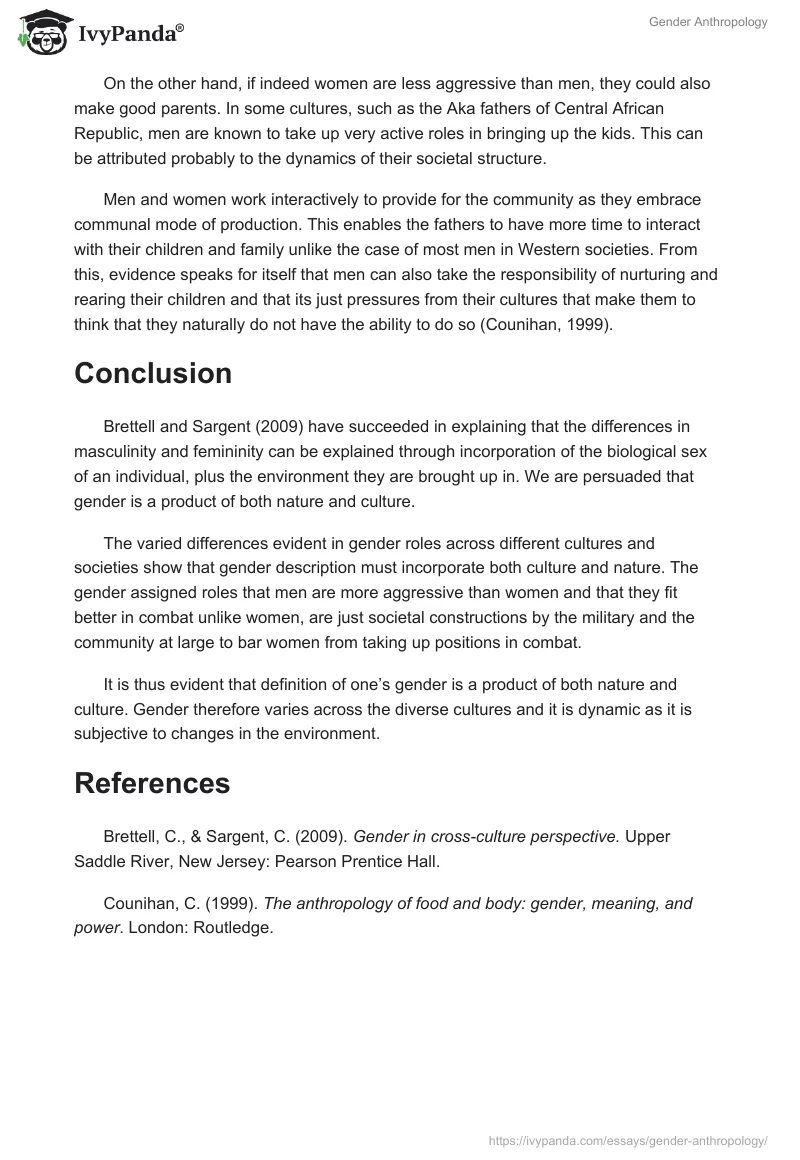 Gender Anthropology. Page 4