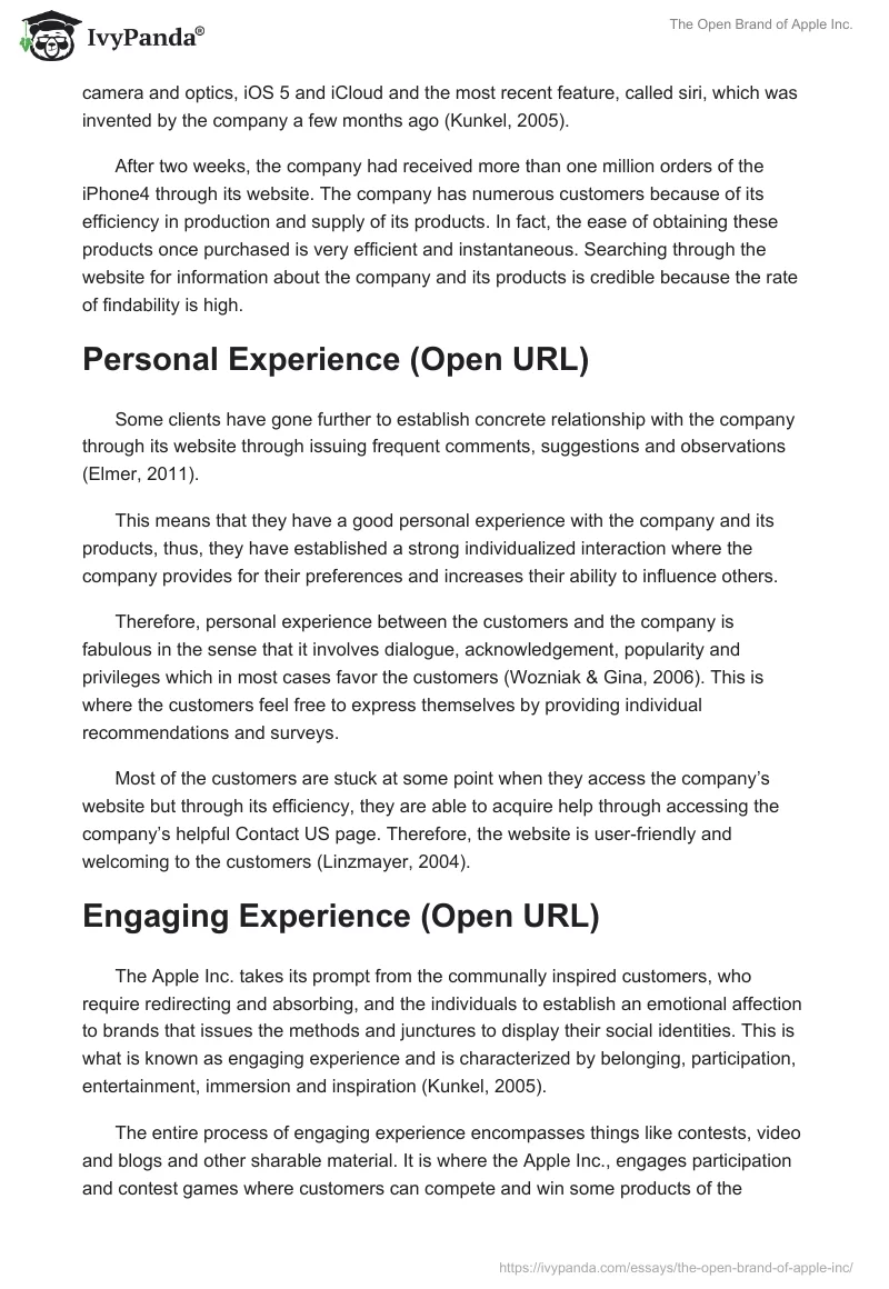 The Open Brand of Apple Inc.. Page 2