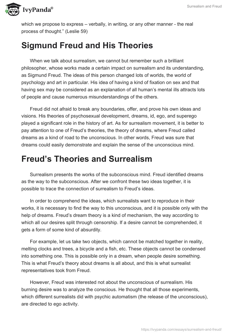 Surrealism and Freud. Page 2