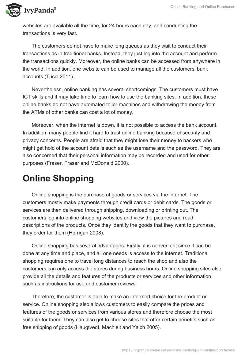 Online Banking and Online Purchases. Page 2