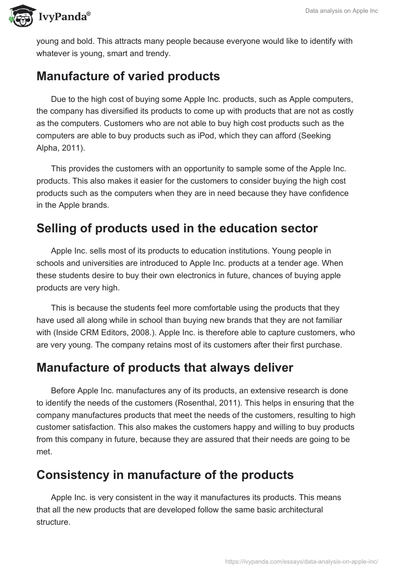 Data Analysis on Apple Inc.. Page 3