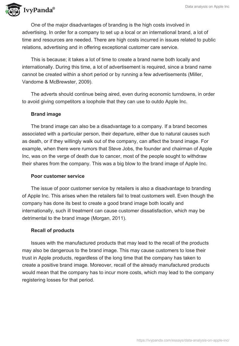 Data Analysis on Apple Inc.. Page 5