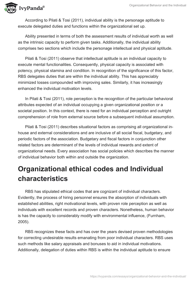 Organizational Behavior and the Individual. Page 2