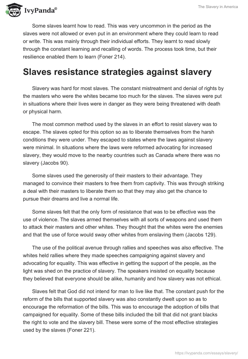 The Slavery in America. Page 2