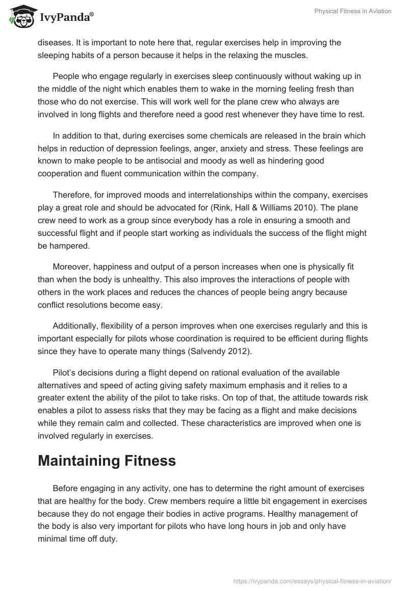 Physical Fitness in Aviation. Page 5