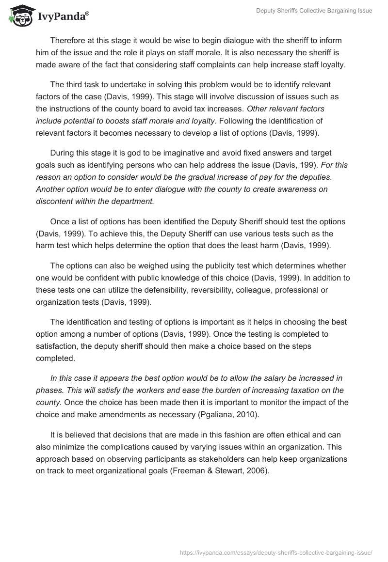Deputy Sheriffs Collective Bargaining Issue. Page 2