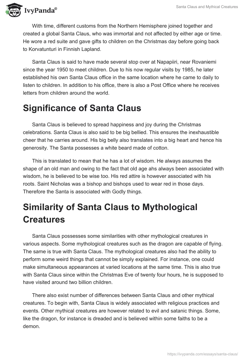 Santa Claus and Mythical Creatures. Page 2