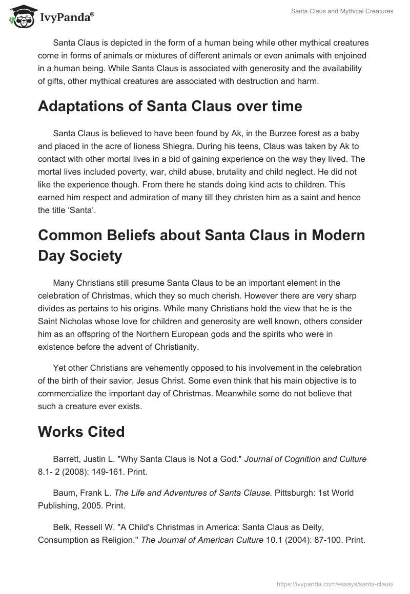 Santa Claus and Mythical Creatures. Page 3
