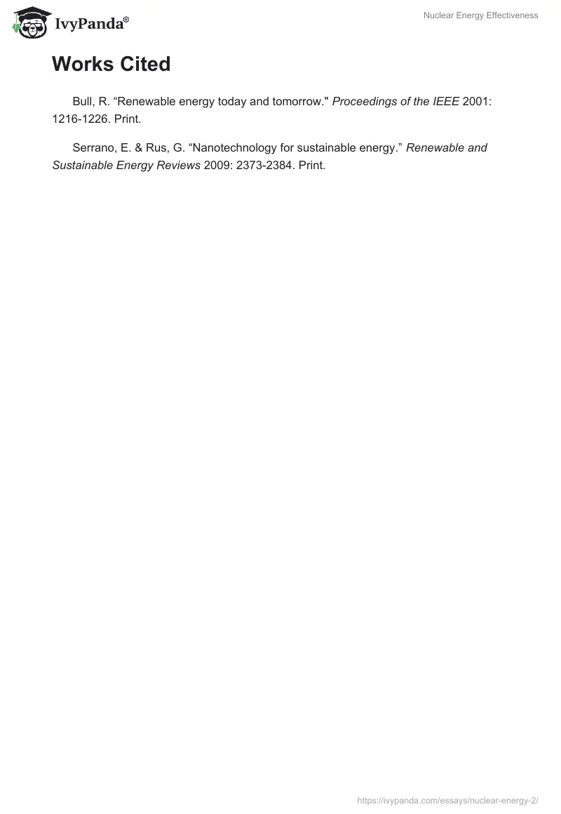 Nuclear Energy Effectiveness. Page 3