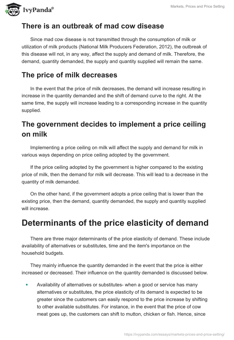 Markets, Prices and Price Setting. Page 2