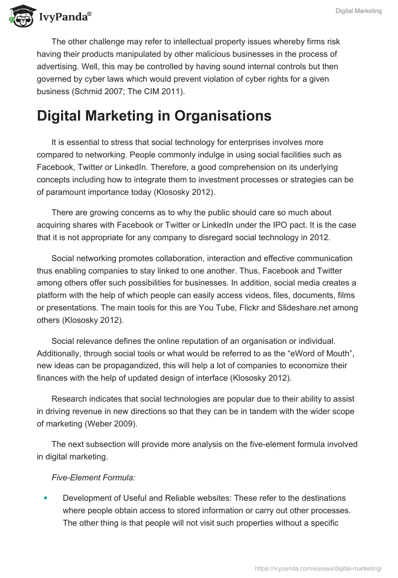 Digital Marketing. Page 2