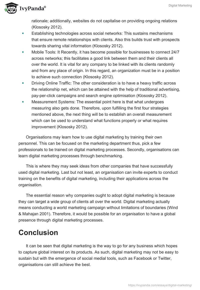 Digital Marketing. Page 3