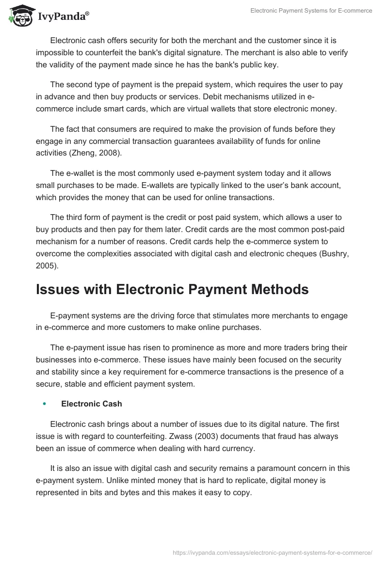 Electronic Payment Systems for E-commerce. Page 3