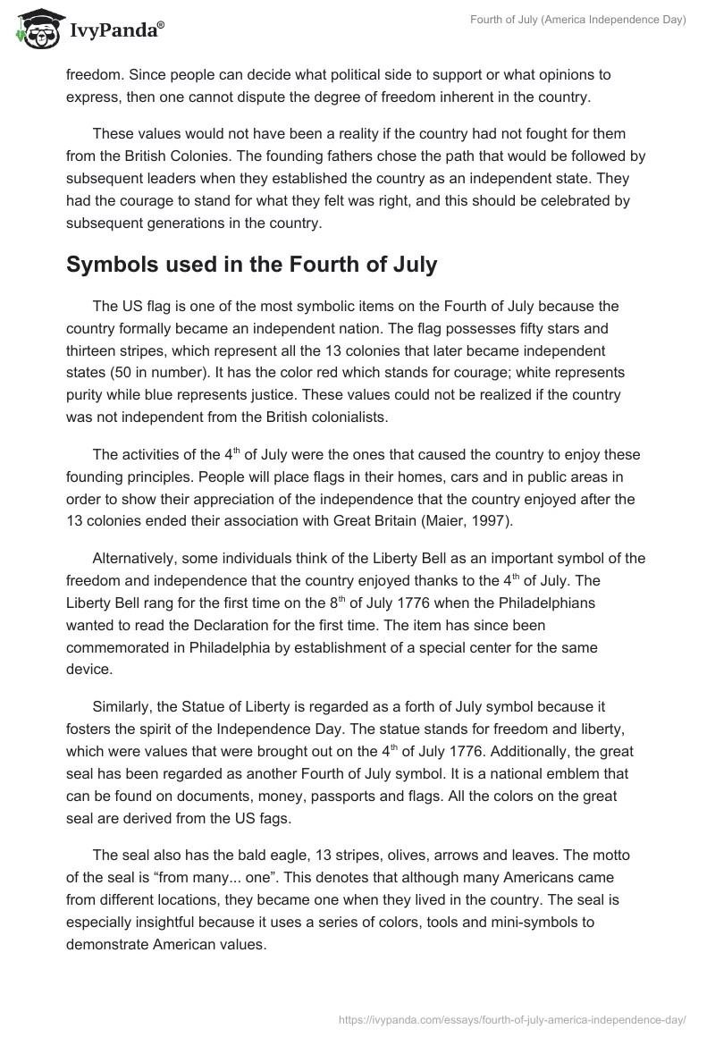 Fourth of July (America Independence Day). Page 4