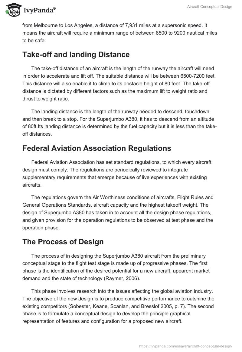Aircraft Conceptual Design. Page 3