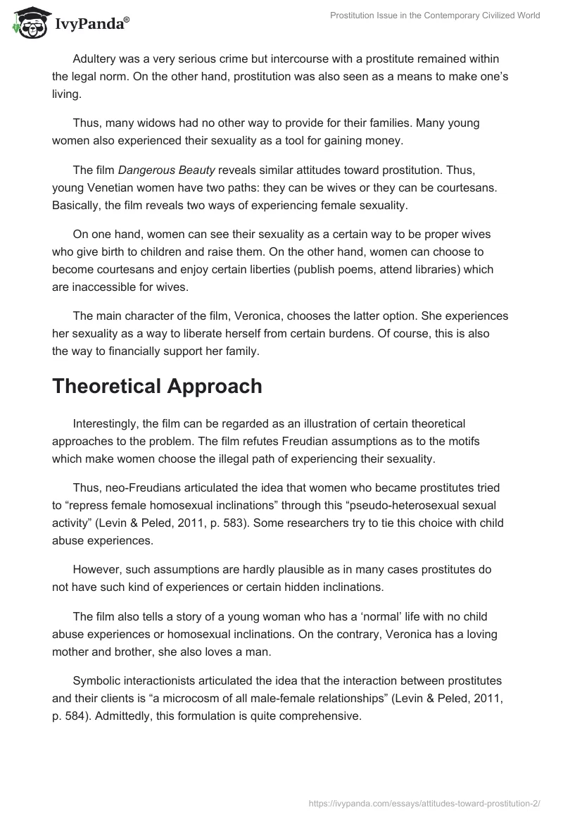 Prostitution Issue in the Contemporary Civilized World. Page 2