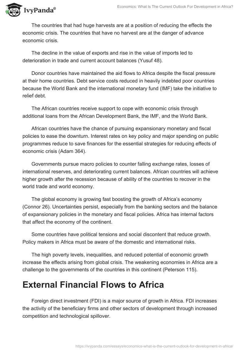 Economics: What Is The Current Outlook For Development in Africa?. Page 2