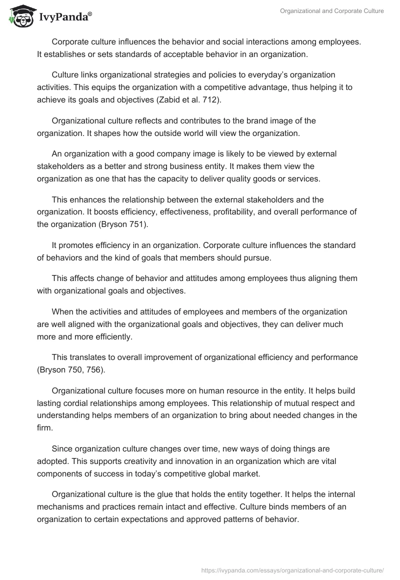Organizational and Corporate Culture. Page 2