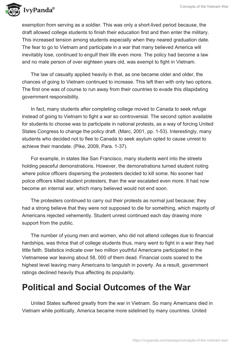 Concepts of the Vietnam War. Page 2