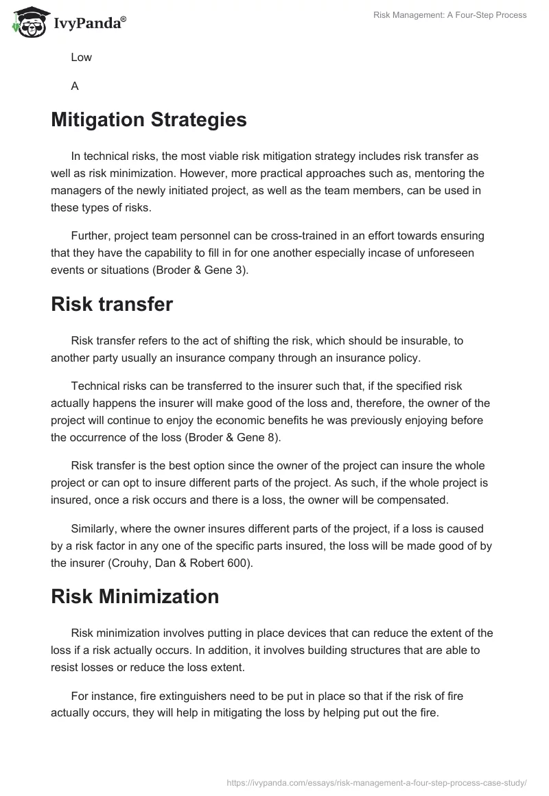 Risk Management: A Four-Step Process. Page 4