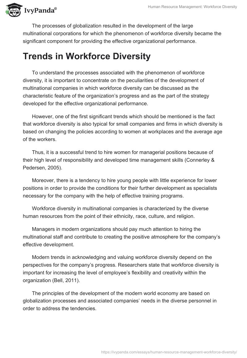 Human Resource Management: Workforce Diversity. Page 2