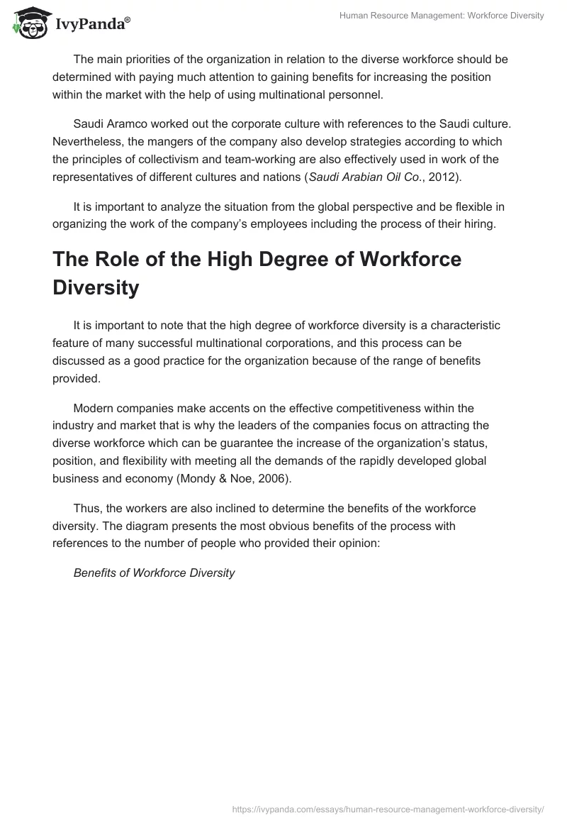 Human Resource Management: Workforce Diversity. Page 4