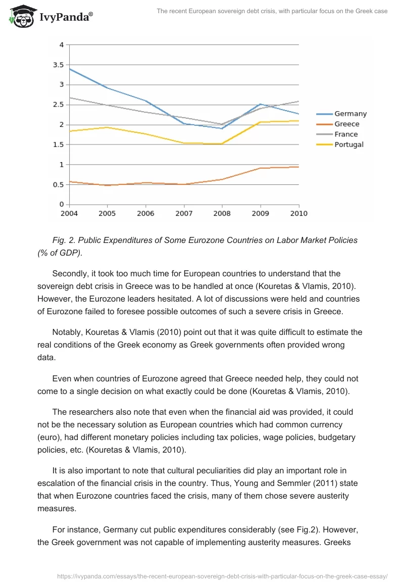 The recent European sovereign debt crisis, with particular focus on the Greek case. Page 3