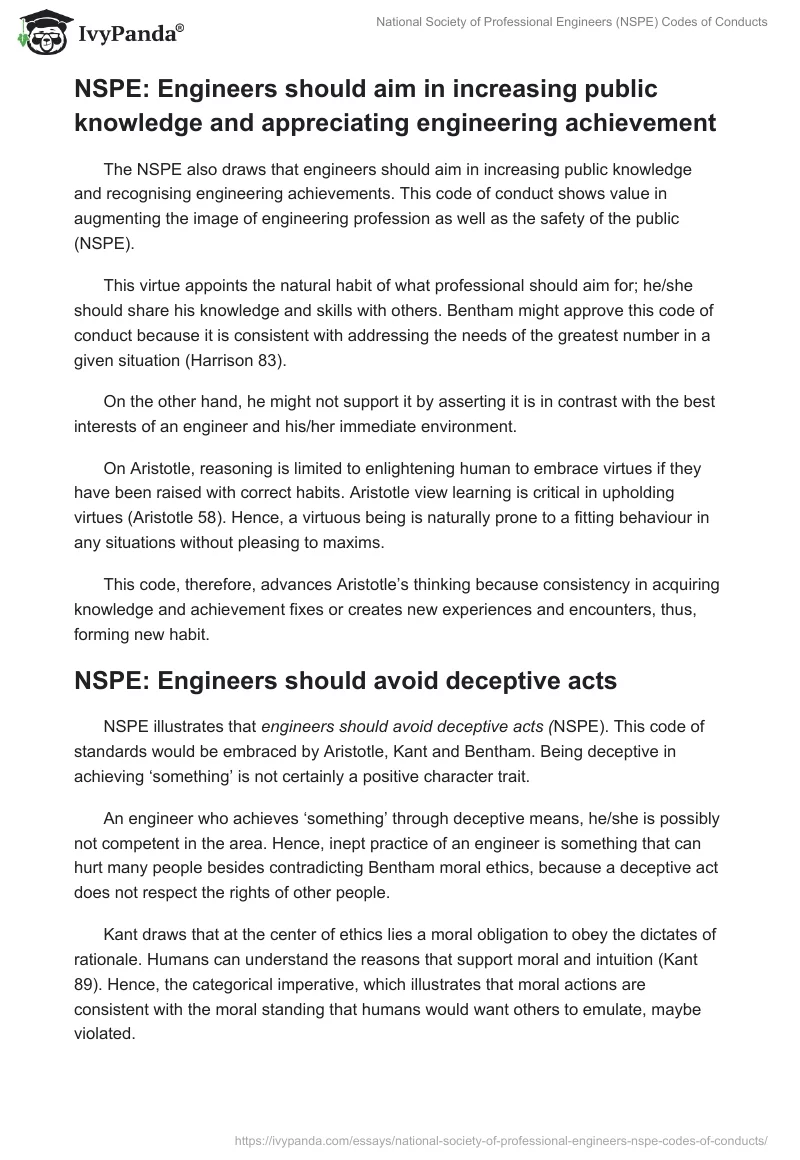 National Society of Professional Engineers (NSPE) Codes of Conducts. Page 3