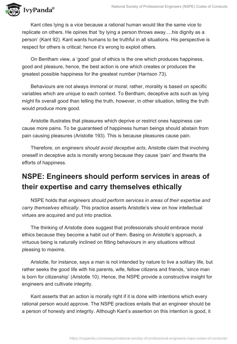National Society of Professional Engineers (NSPE) Codes of Conducts. Page 4