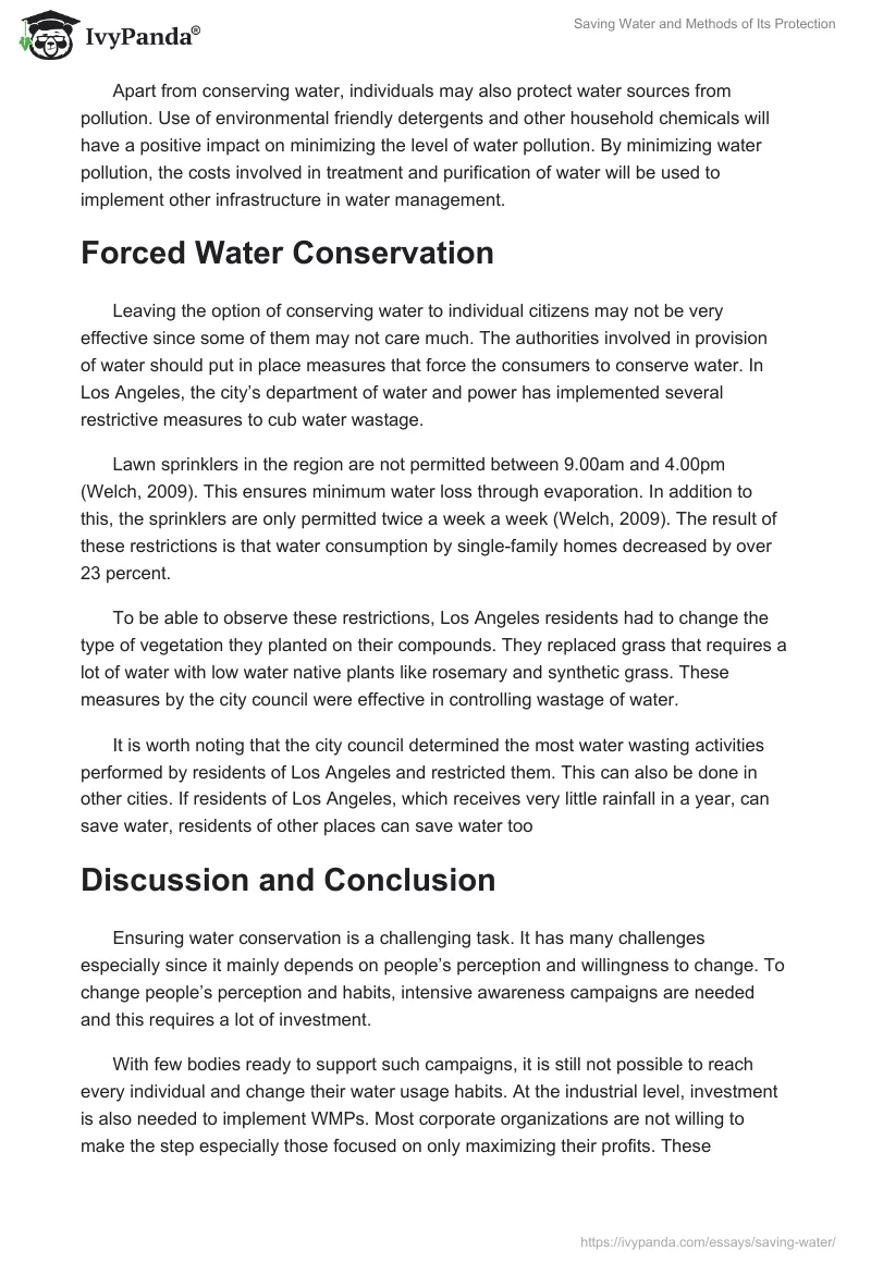 Saving Water and Methods of Its Protection. Page 4