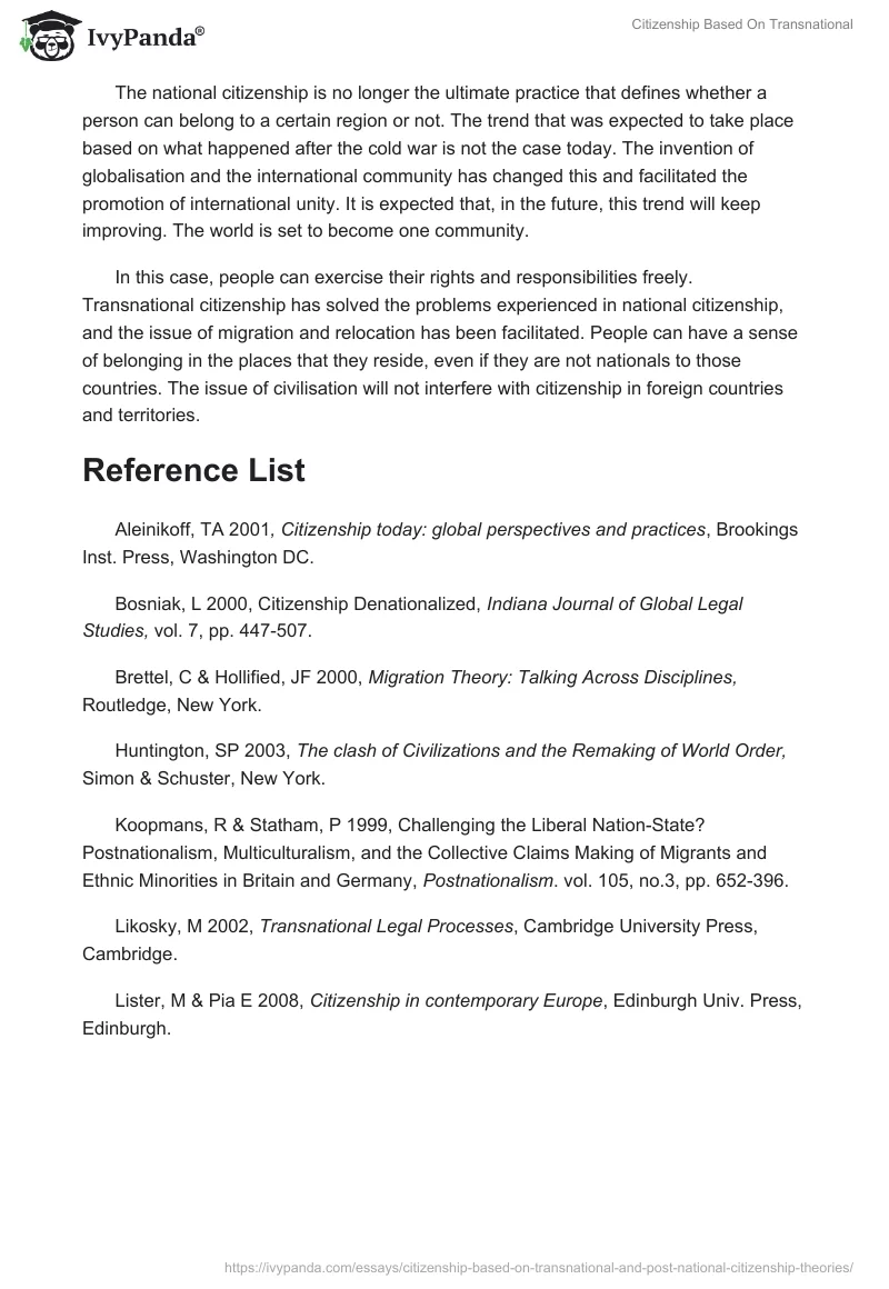 Citizenship Based On Transnational. Page 4