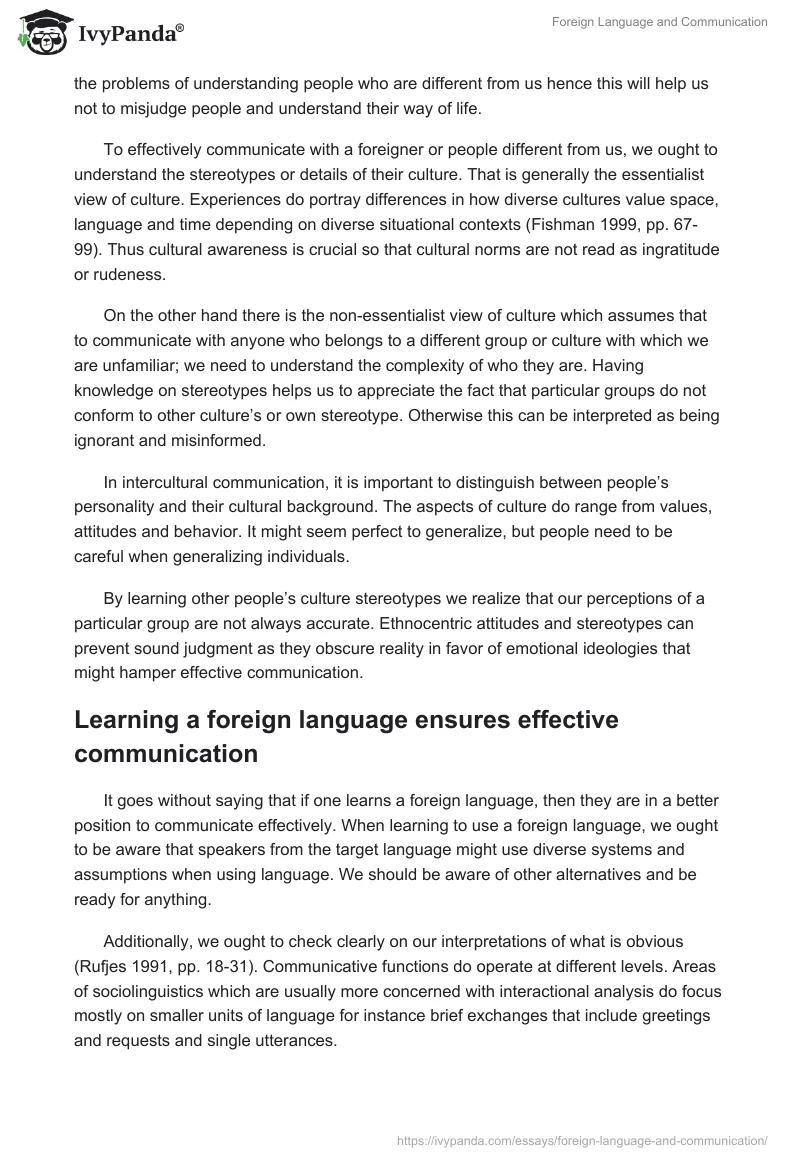 Foreign Language and Communication. Page 2