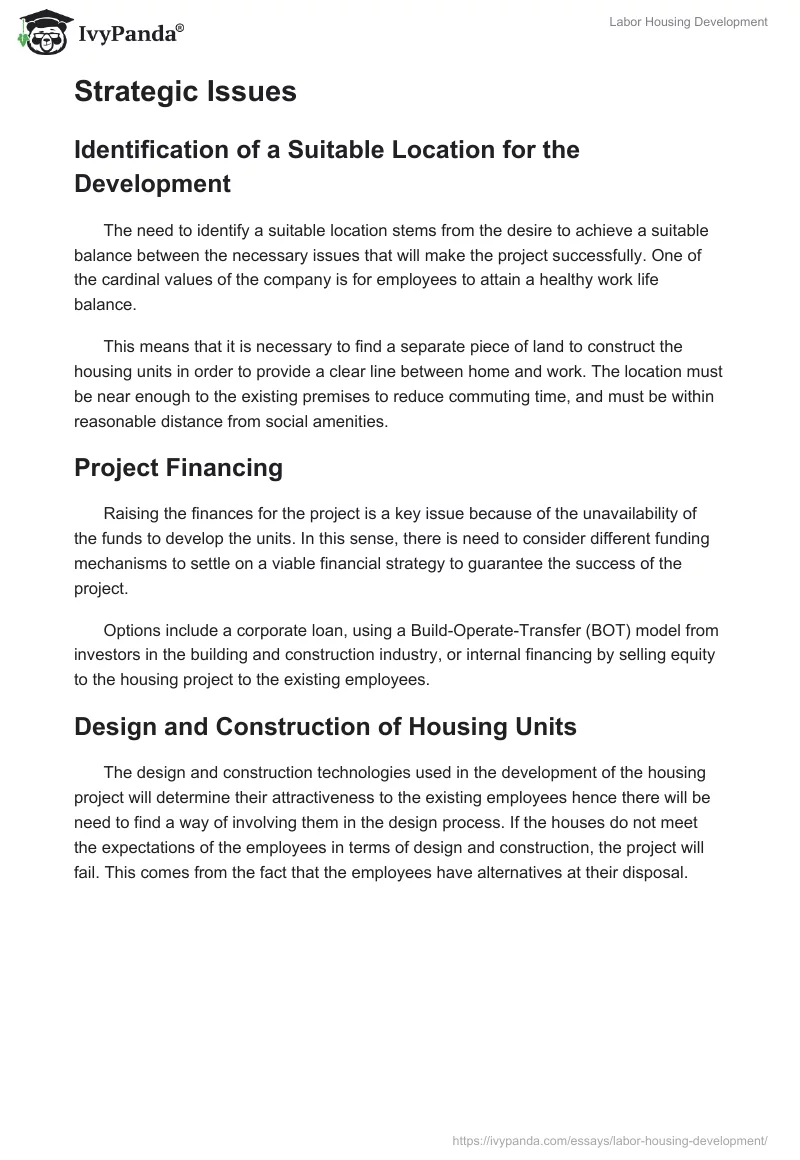Labor Housing Development. Page 2