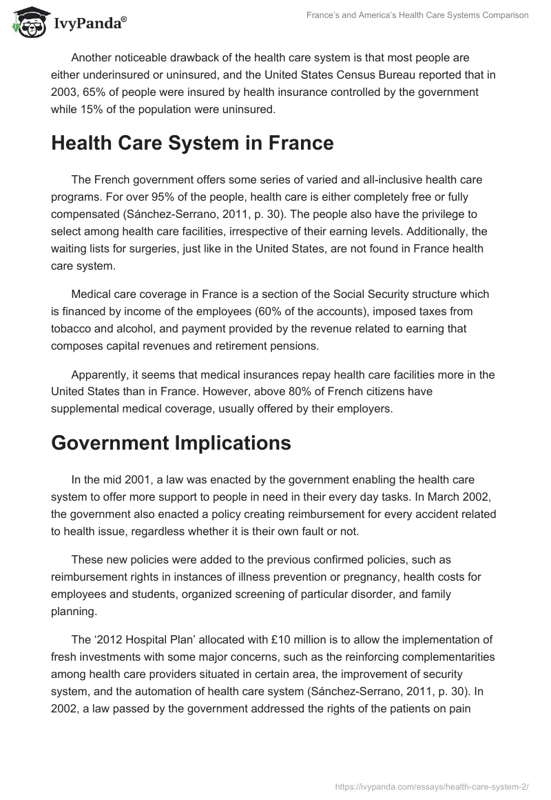 France’s and America’s Health Care Systems Comparison. Page 4